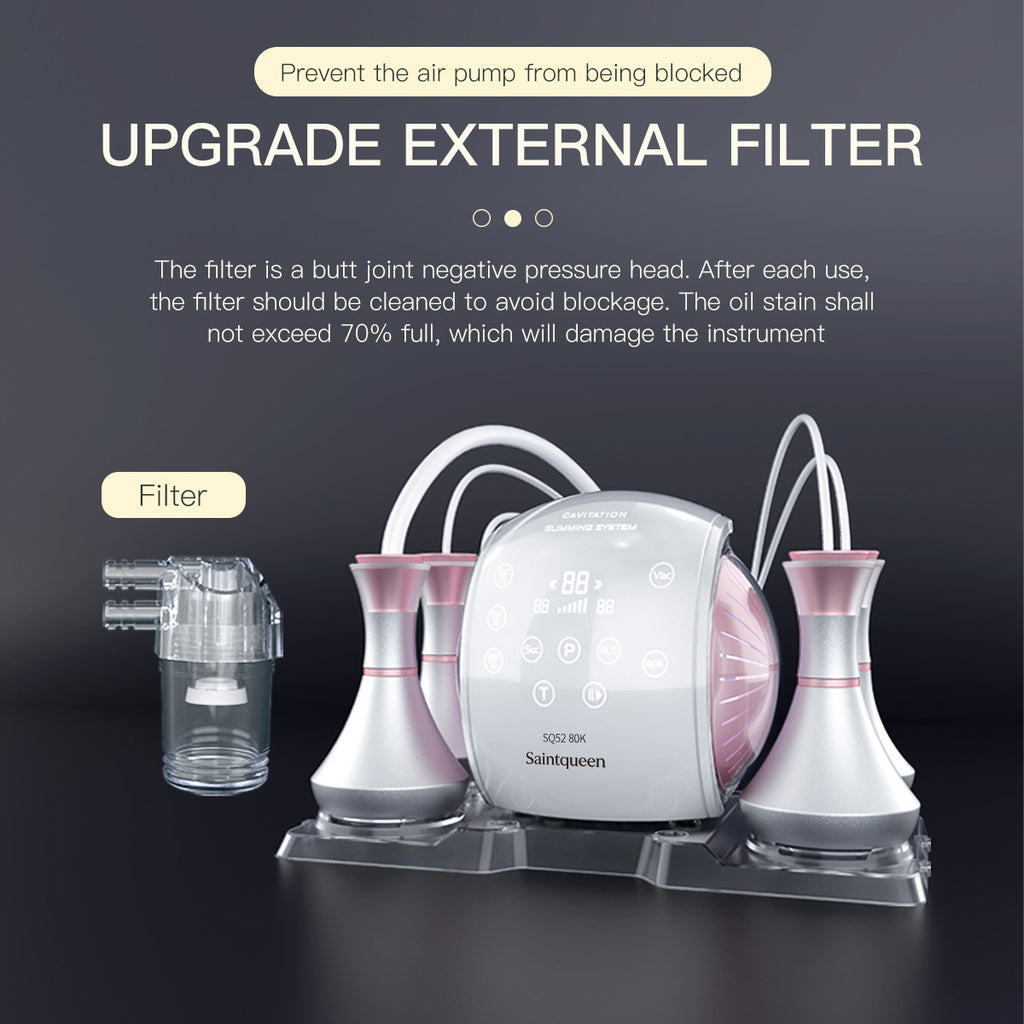 SQ52 Pro – Συσκευή σπηλαίωσης 80K 6 σε 1 με λέιζερ, RF και μασάζ κενού