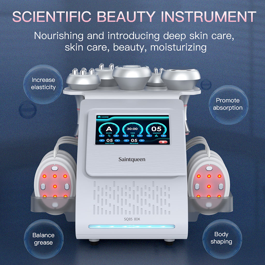 SQ85B Pro – Συσκευή σπηλαίωσης 80K 6 σε 1 με λέιζερ, EMS, RF και μασάζ κενού
