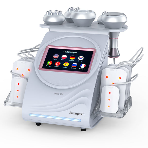 SQ90C Pro – Συσκευή σπηλαίωσης 80K 6 σε 1 με RF, μασάζ κενού και λέιζερ