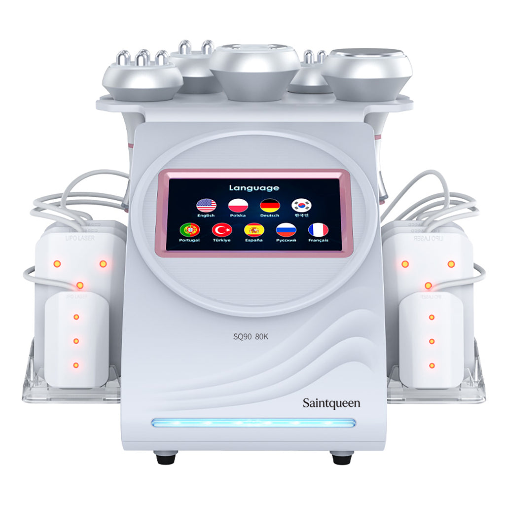 SQ90C Pro – Συσκευή σπηλαίωσης 80K 6 σε 1 με RF, μασάζ κενού και λέιζερ