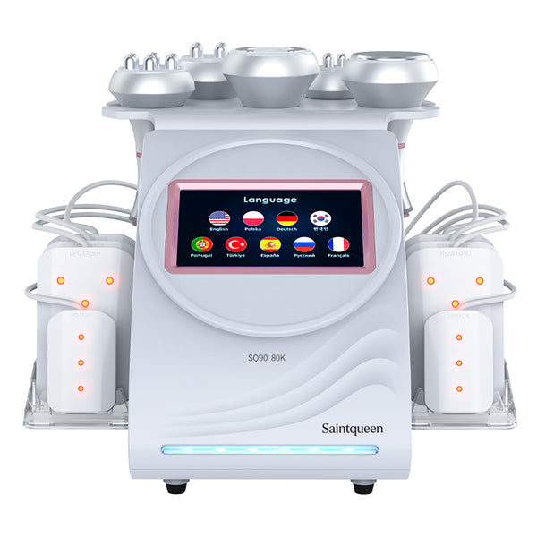 SQ90C Pro – Συσκευή σπηλαίωσης 80K 6 σε 1 με RF, μασάζ κενού και λέιζερ