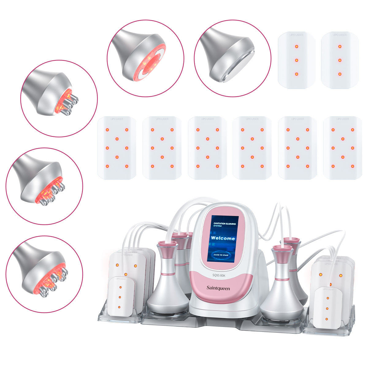 SQ95C Pro – Συσκευή σπηλαίωσης 80K 6 σε 1 με λέιζερ, RF και μασάζ κενού Κύρια εικόνα προϊόντος