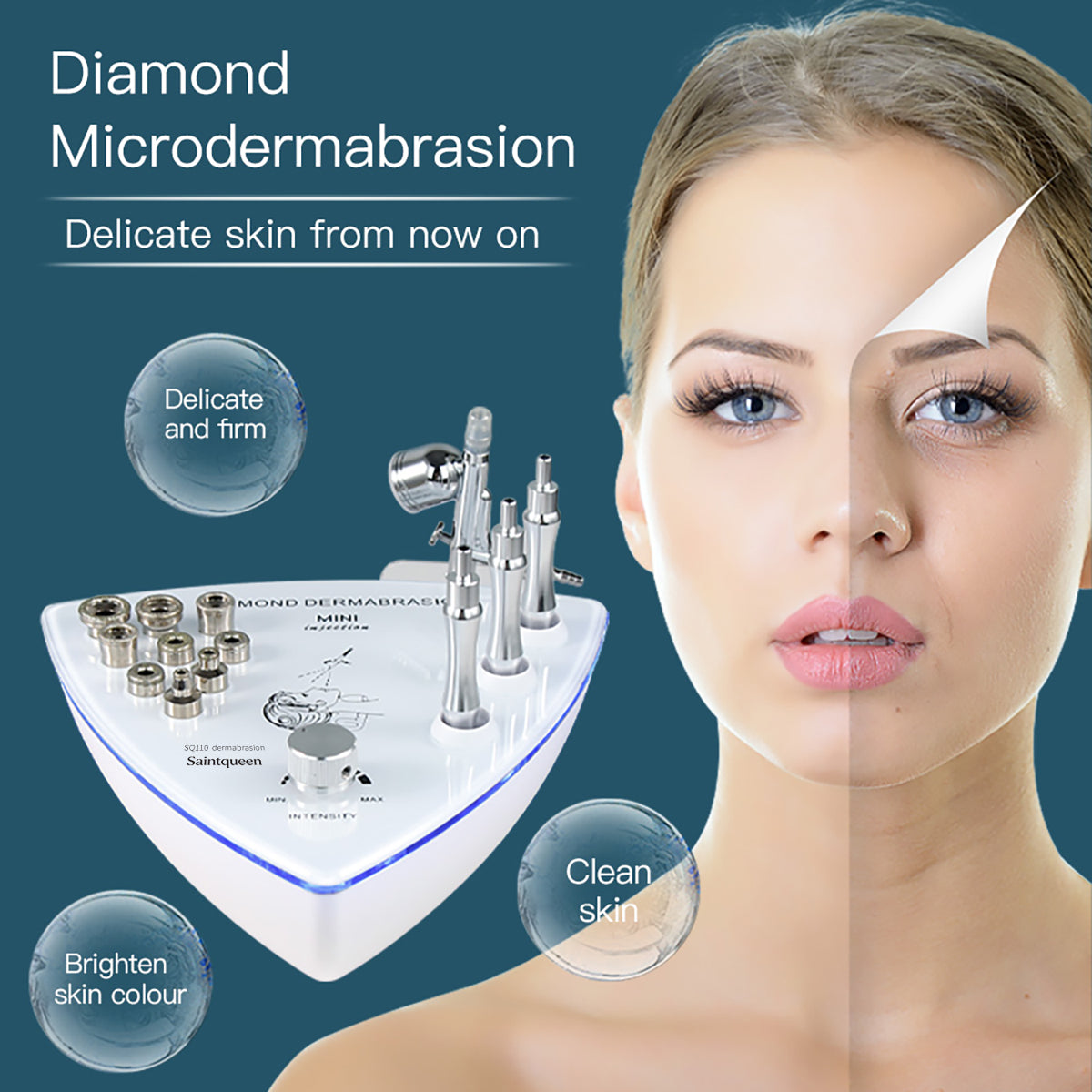 SQ110A Συσκευή διαμαντένιας μικροδερμοαπόξεσης και ψεκασμού